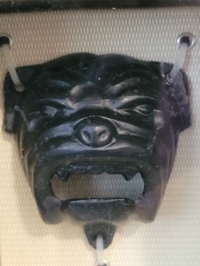 Cast Iron Wall-mount Bottle Opener, BLKSMITH Bulldog Design